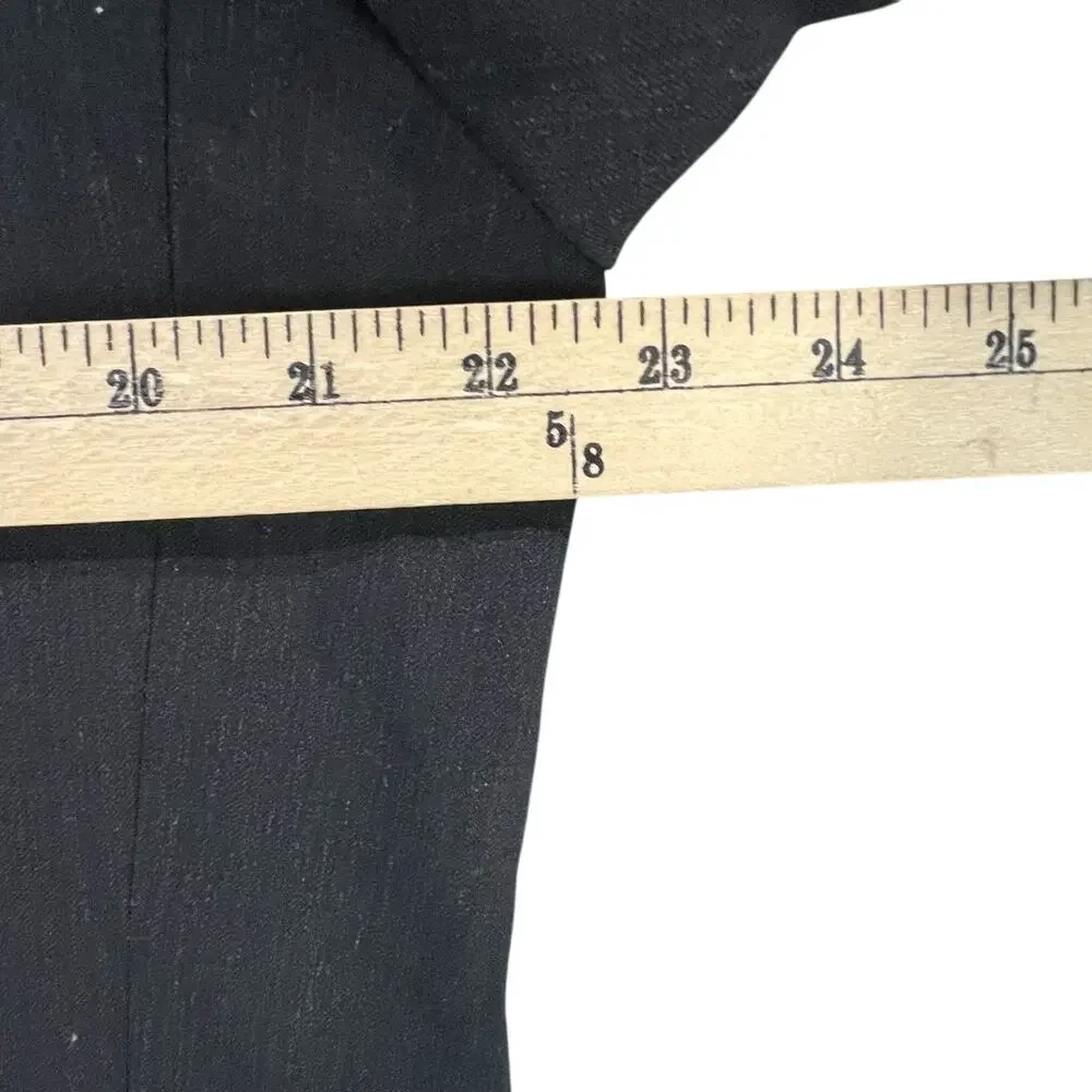 Pronto‎ Uomo Suit Jacket Mens 42L Black Wool Sport Coat Blazer Business Classic